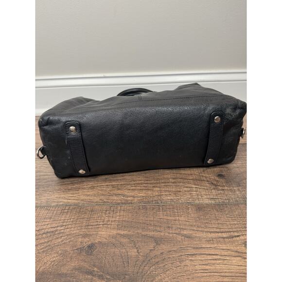 Coach Large Ashley F15447 Black Leather Satchel *Missing Shoulder Strap* - Picture 6 of 13